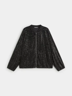 Encuentro Moda BOMBER DE LENTEJUELAS