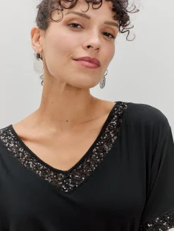 Encuentro Moda CAMISETA LENTEJUELAS