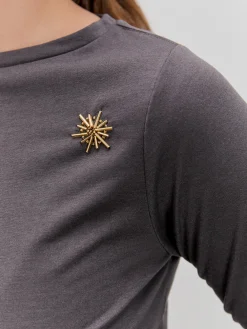 Encuentro Moda CAMISETA BORDADA ESTRELLAS