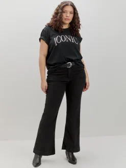Encuentro Moda CAMISETA LETRAS LEOPARDO
