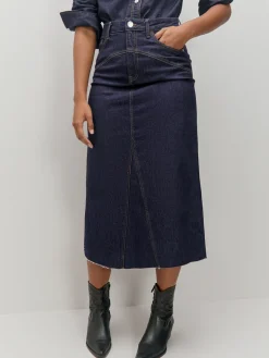 Encuentro Moda FALDA MIDI VAQUERA