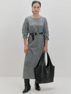 Encuentro Moda VESTIDO LANOSO PLISADO
